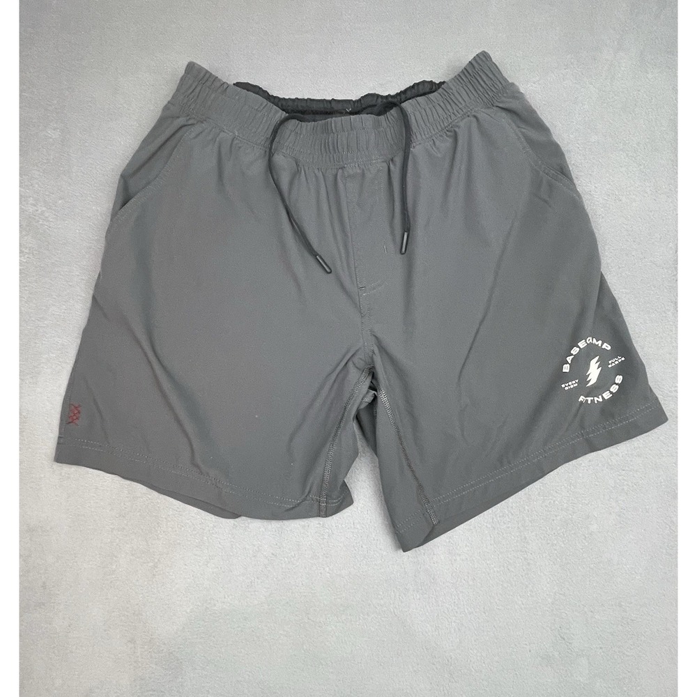 Rhône Base Camp Shorts Mens Medium Gray Lightweight Stretch Gym Athletic Trunks